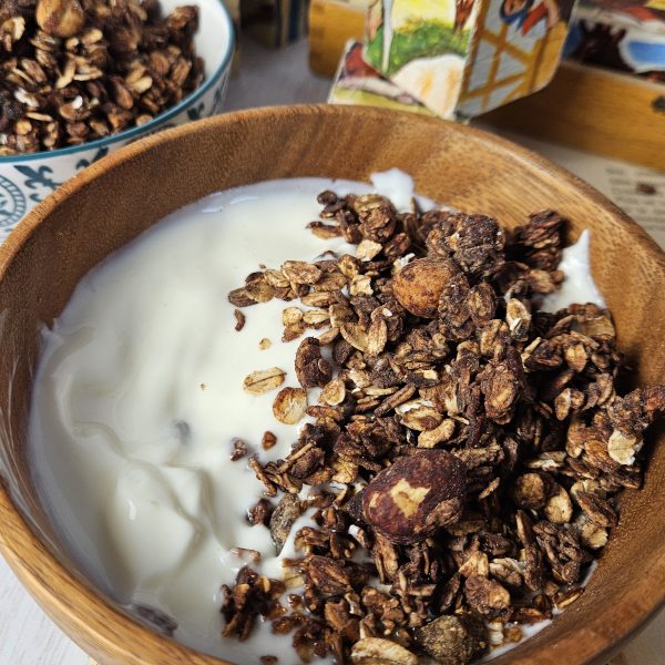 GRANOLA BIO CACAO E NOCCIOLA senza zuccheri raffinati