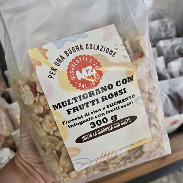 MULTIGRANO FRUTTI ROSSI confezione da 300 gr